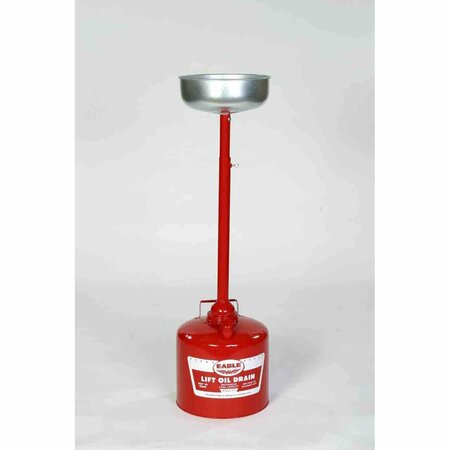 EAGLE TALLOW POTS & LIFT OIL DRAIN CAN, Lift Oil Drain Can-Galvanized Steel - Red, CAPACITY: 5 Gal. 605